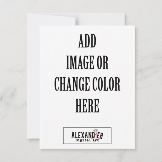 4,25x5,5-inch verticale A2-flatkaart Bedankkaart (Achterkant)