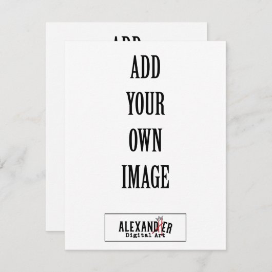 4,25x5,5-inch verticale A2-flatkaart Bedankkaart (Voorkant / Achterkant)