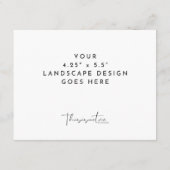 4.25x5.5" kaart afdrukken landschap template (Achterkant)