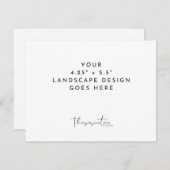 4.25x5.5" kaartafdruk landschaps sjabloon (Voorkant / Achterkant)