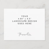 4.25x5.5" kaartafdruk landschaps sjabloon (Voorkant)