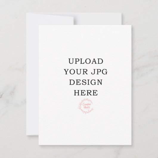 4.25x5.5 Prayer-Kaart - Upload uw eigen ontwerp RSVP Kaartje (Voorkant)