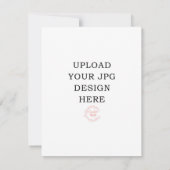 4.25x5.5 Prayer-Kaart - Upload uw eigen ontwerp RSVP Kaartje (Achterkant)