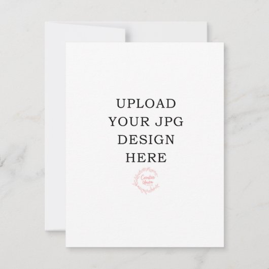 4.25x5.5 Prayer-Kaart - Upload uw eigen ontwerp RSVP Kaartje (Achterkant)