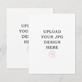 4.25x5.5 Prayer-Kaart - Upload uw eigen ontwerp RSVP Kaartje (Voorkant / Achterkant)