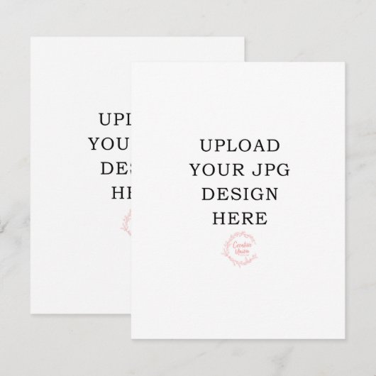 4.25x5.5 Prayer-Kaart - Upload uw eigen ontwerp RSVP Kaartje (Voorkant / Achterkant)