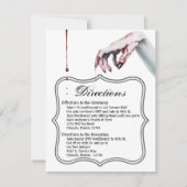 4.25x5.5 Richting Cardv v zombie bloed druppel vam Kaart (Voorkant)