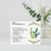 4.25x5.5 Richting Kaart Bohemian Cactus Succulente (Staand voorkant)