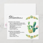 4.25x5.5 Richting Kaart Bohemian Cactus Succulente (Voorkant / Achterkant)