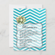 4.25x5.5 Richting Kaart Boho Cacti Cactus Succulen