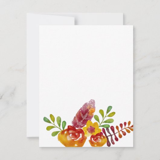 4.25x5.5 Richting Kaart boho hert Buck Head Browni (Achterkant)