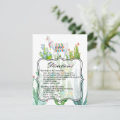 4.25x5.5 Richting Kaart Boho Llama Bohemian Cacti (Staand voorkant)