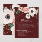 4.25x5.5 Richting Kaart Geometrische Tuin Roos Wij (Voorkant / Achterkant)