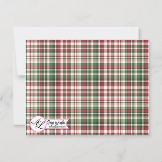 4.25x5.5 Richting Kaart Goud Glitter Rendier Plai (Achterkant)