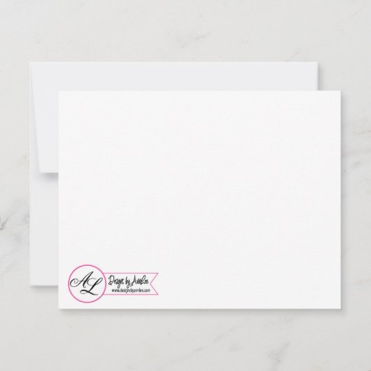 4.25x5.5 Richting Kaart Katoenen Tak op Donker Hou (Achterkant)