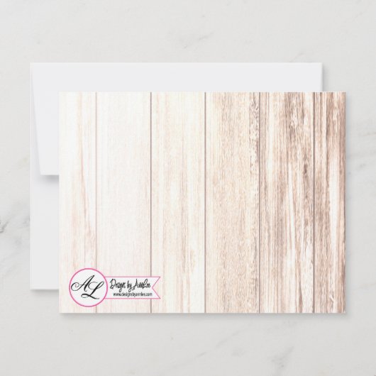 4.25x5.5 Richting Kaart Laarzen Landelijk Rustiek  (Achterkant)