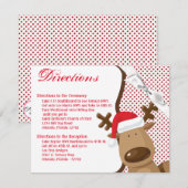 4.25x5.5 Richting Kaart Rendier Kerstmis XMAS Po (Voorkant / Achterkant)