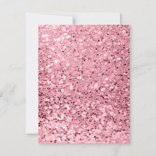 4.25x5.5 Richting Kaart Roos Gouden Glitter (Achterkant)