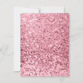 4.25x5.5 Richting Kaart Roos Gouden Glitter (Achterkant)