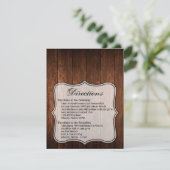 4.25x5.5 Richting Kaart Schuur Hout Landelijk Rust (Staand voorkant)