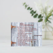 4.25x5.5 Richting Kaart Wit Wassen Houten Schuurde (Staand voorkant)