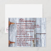 4.25x5.5 Richting Kaart Wit Wassen Houten Schuurde (Voorkant / Achterkant)