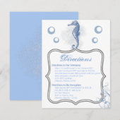 4.25x5.5 Richting Kaart Zeepaardje Zee Ocean Beach (Voorkant / Achterkant)