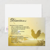 4.25x5.5 Richting Kaart Zonnige Ochtend Boerderij  (Voorkant / Achterkant)