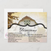 4.25x5.5 Richting Kaart Zonsondergang Schuur Lande (Voorkant / Achterkant)