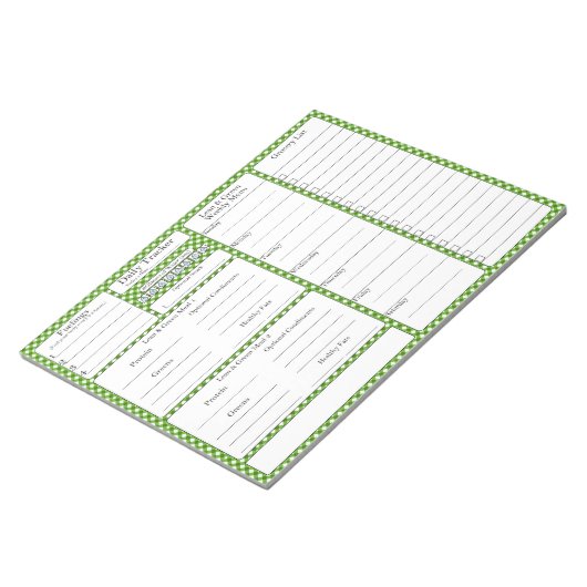 4-2-1-maaltijdverklikker | Planner | Lijst van kru Notitieblok (Schuin)
