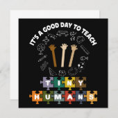 4/4, het is een goede dag om kleine mensen te lere kaart (Voorkant / Achterkant)