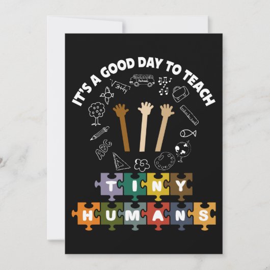 4/4, het is een goede dag om kleine mensen te lere kaart (Voorkant)