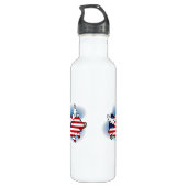 4 - 4 juli Patriottisch Vliegvarken(s) Waterfles (Achterkant)