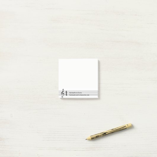 4/4 Tijd Post-it® Notes (Op bureau)