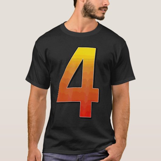 4 4e verjaardag t-shirt (Voorkant)