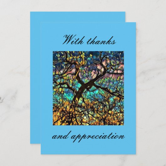 4,5-inch x 6,25-inch flat-panelbeeldscherm met dan bedankkaart (Voorkant / Achterkant)