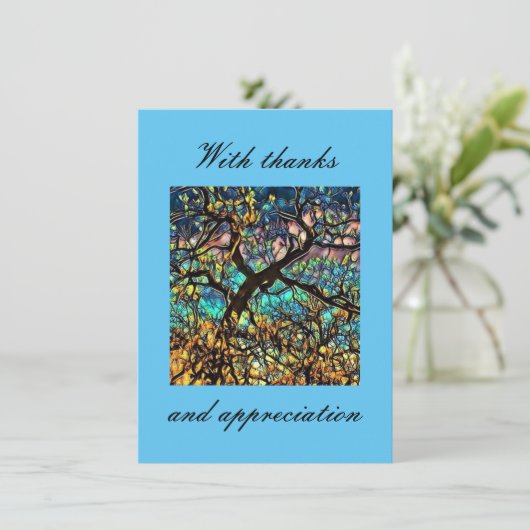 4,5-inch x 6,25-inch flat-panelbeeldscherm met dan bedankkaart (Staand voorkant)