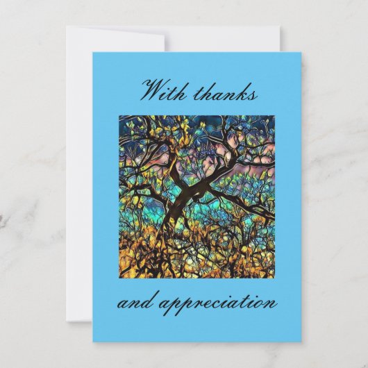 4,5-inch x 6,25-inch flat-panelbeeldscherm met dan bedankkaart (Voorkant)