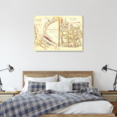 4-5 Witte vlakken Canvas Afdruk (Insitu (Slaapkamer))