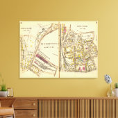 4-5 Witte vlakken Canvas Afdruk (Insitu (Woonkamer))