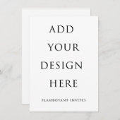 4,5"x6.25" Kaart Uitnodiging/Enclosure (Voorkant / Achterkant)
