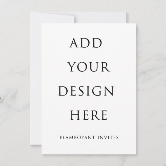 4,5"x6.25" Kaart Uitnodiging/Enclosure (Achterkant)