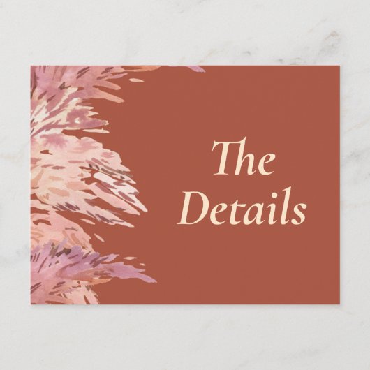 4.5 x 5.5 Weddenschap - Details invoegen Informatiekaartje (Voorkant)