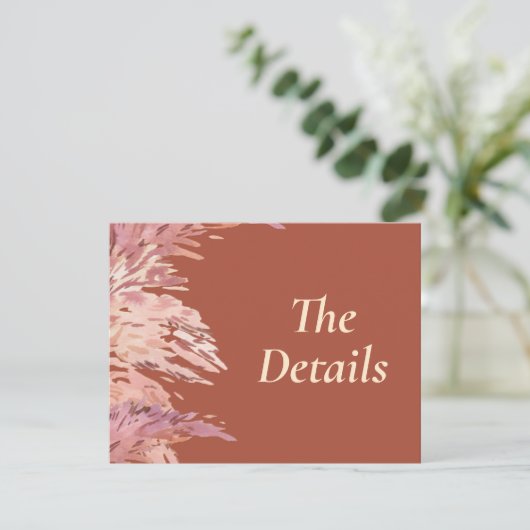 4.5 x 5.5 Weddenschap - Details invoegen Informatiekaartje (Staand voorkant)