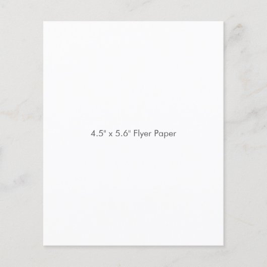 4,5" x 5,6" Flyer Papier (Voorkant)