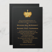 4,5 x 6,25-inch Gold Royal Queen Crown Wedding Kaart (Voorkant / Achterkant)