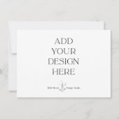 4,5 x 6,25-inch Kaart afdrukken | Je eigen toevoeg (Achterkant)