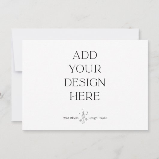 4,5 x 6,25-inch Kaart afdrukken | Je eigen toevoeg (Achterkant)