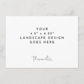 4,5 x 6,25-inch Kaart Afdrukken Landschap Sjablo (Voorkant)