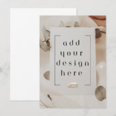 4,5 x 6,25-inch platte Kaart (Voorkant / Achterkant)